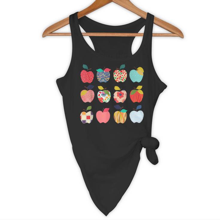 Art Apples Back To School For Teacher Student Flowy Tank, novelty gifts, funny gifts