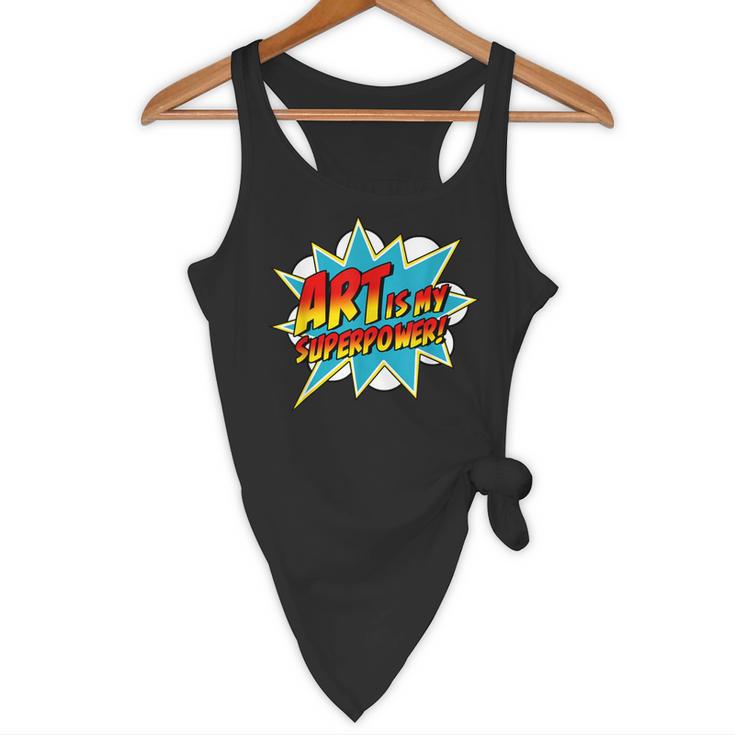 Art Is My Superpower Comic Artist Art Teacher Superhero Flowy Tank, novelty gifts, funny gifts Art Is My Superpower Comic Artist Art Teacher Superhero Flowy Tank, novelty gifts, funny gifts