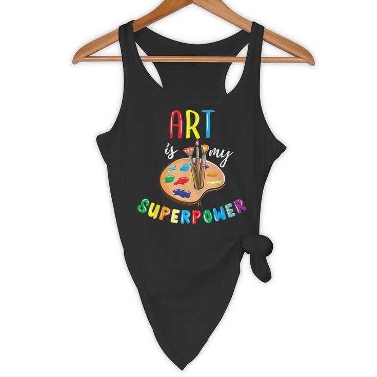 Art Is My Superpower Art Teacher Flowy Tank, novelty gifts, funny gifts Art Is My Superpower Art Teacher Flowy Tank, novelty gifts, funny gifts