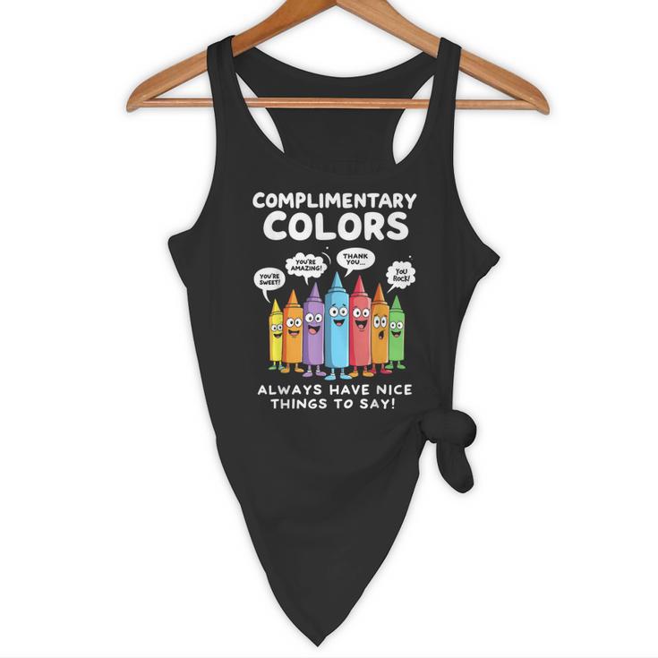 Art Teacher COMPLIMENTARY Colors Always Have Things To Say Flowy Tank, novelty gifts, funny gifts Art Teacher COMPLIMENTARY Colors Always Have Things To Say Flowy Tank, novelty gifts, funny gifts