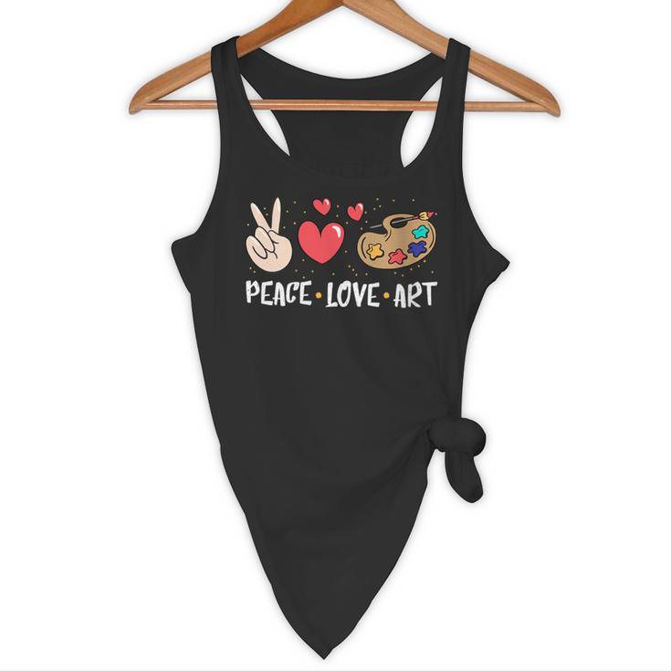 Art Teacher Peace Love Art For Artists And Painters Flowy Tank, novelty gifts, funny gifts Art Teacher Peace Love Art For Artists And Painters Flowy Tank, novelty gifts, funny gifts