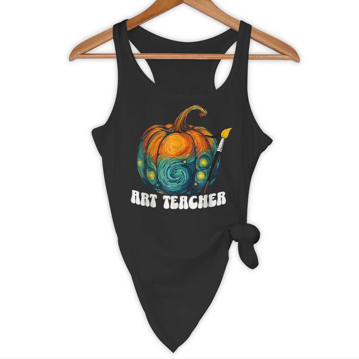 Art Teacher Pumpkin Halloween Night Men Women Flowy Tank, novelty gifts, funny gifts Art Teacher Pumpkin Halloween Night Men Women Flowy Tank, novelty gifts, funny gifts