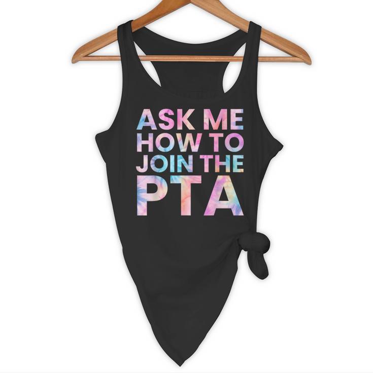Ask Me How To Join PTA Crew Parent Teacher Matching School Flowy Tank, novelty gifts, funny gifts