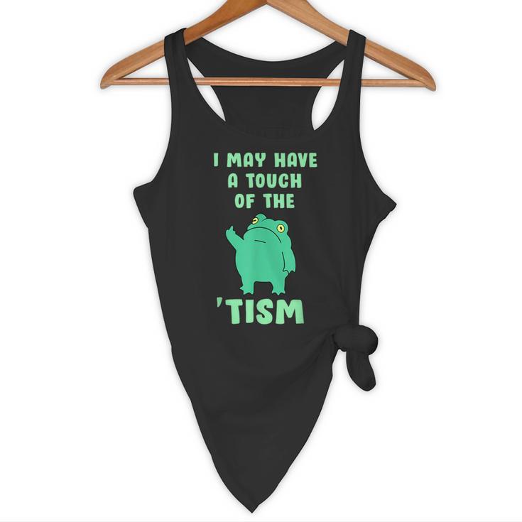 Autism Awareness Neurodiversity Teacher Frog I May Have A Touch Of The Tism Neurodivergent Small Flowy Tank, novelty gifts, funny gifts Autism Awareness Neurodiversity Teacher Frog I May Have A Touch Of The Tism Neurodivergent Small Flowy Tank, novelty gifts, funny gifts