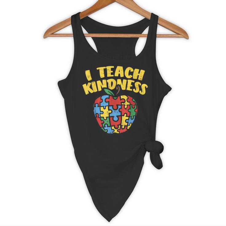 Autism Teacher Shirt I Teach Kindness Apple Puzzle Awareness Flowy Tank, novelty gifts, funny gifts Autism Teacher Shirt I Teach Kindness Apple Puzzle Awareness Flowy Tank, novelty gifts, funny gifts