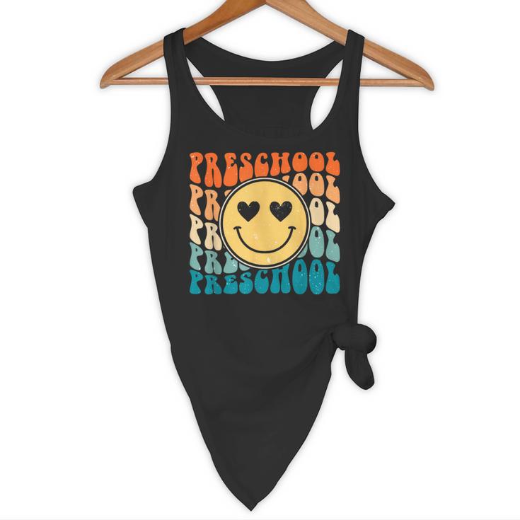 Back To School Groovy Smile Preschool Teachers Students Kids Flowy Tank, novelty gifts, funny gifts Back To School Groovy Smile Preschool Teachers Students Kids Flowy Tank, novelty gifts, funny gifts