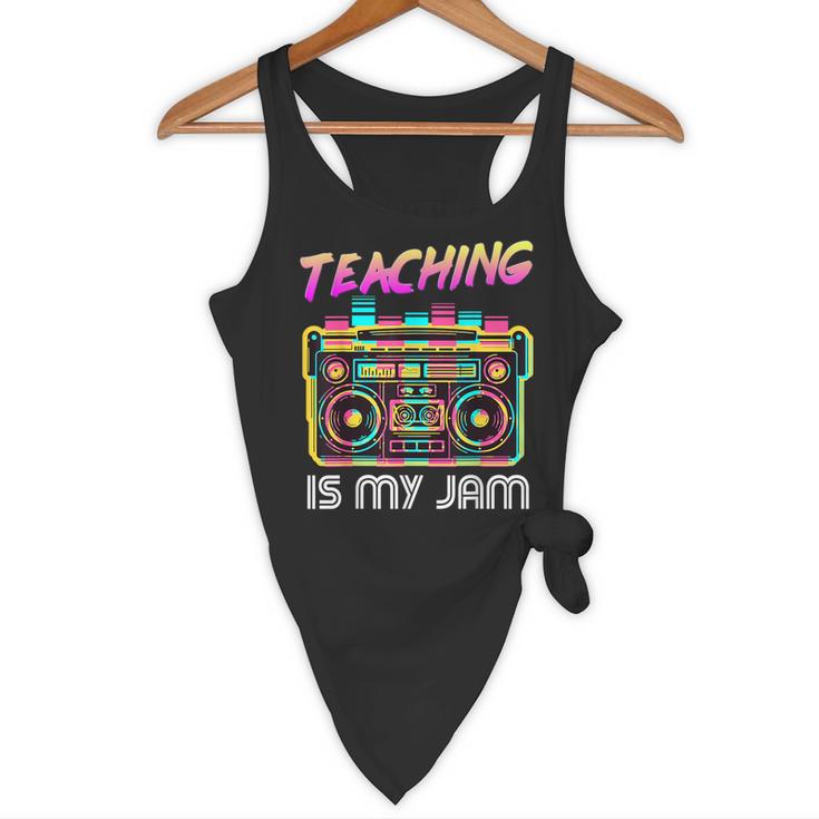 Back To School Retro Teaching Is My Jam 80s Teacher Boombox Flowy Tank, novelty gifts, funny gifts Back To School Retro Teaching Is My Jam 80s Teacher Boombox Flowy Tank, novelty gifts, funny gifts