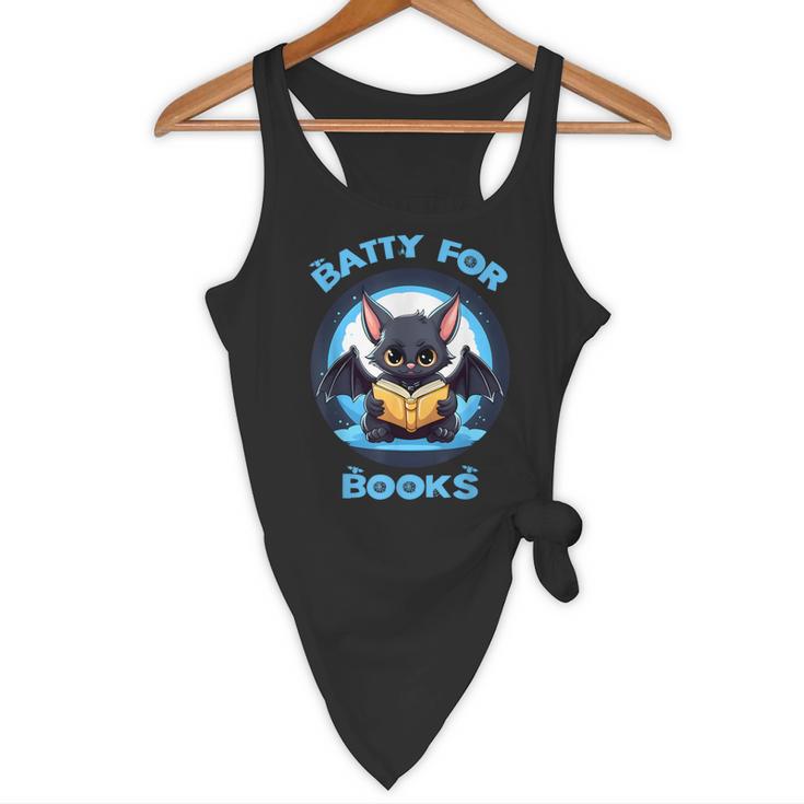 Batty About Books Lover Teacher Librarian Bookish Halloween For Men Women Kids Flowy Tank, novelty gifts, funny gifts Batty About Books Lover Teacher Librarian Bookish Halloween For Men Women Kids Flowy Tank, novelty gifts, funny gifts
