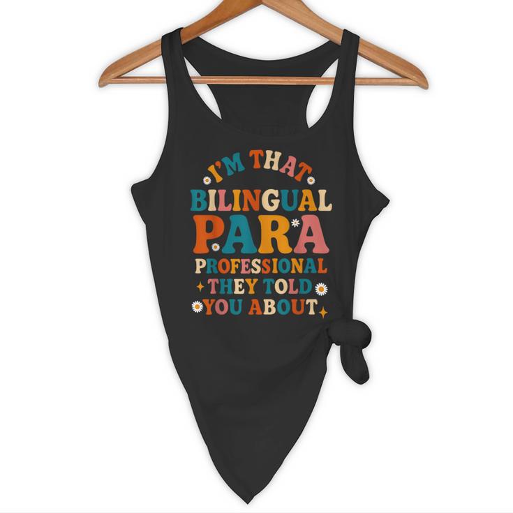 Bilingual Paraeducator Paraprofessional Parapro Teachers Flowy Tank, novelty gifts, funny gifts Bilingual Paraeducator Paraprofessional Parapro Teachers Flowy Tank, novelty gifts, funny gifts