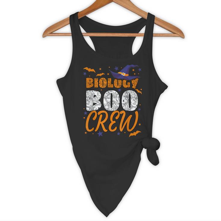 Biology Boo Crew Halloween Biology Teacher Matching For Men Women Kids Flowy Tank, novelty gifts, funny gifts
