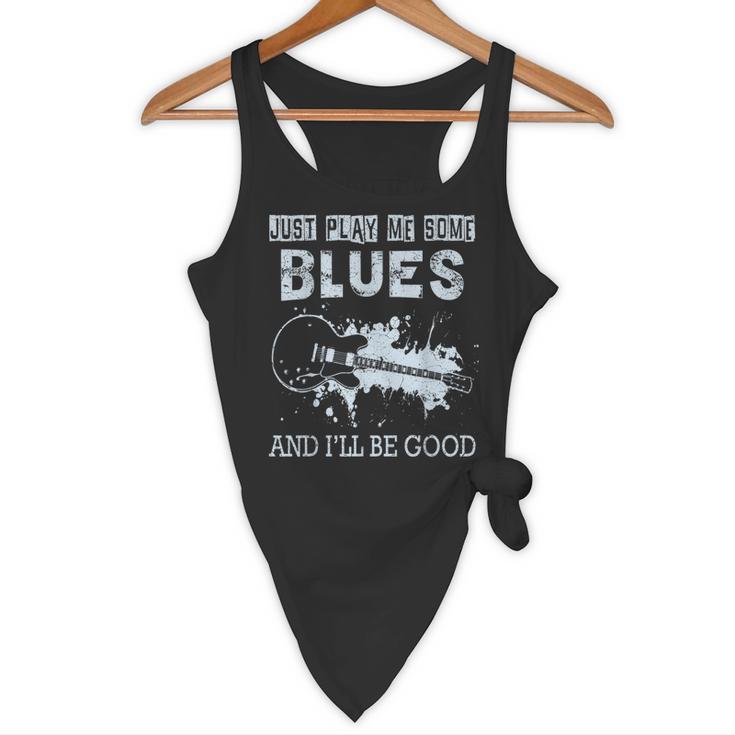 Blues Music Band Lover Vintage Guitar Teacher Blues Flowy Tank, novelty gifts, funny gifts Blues Music Band Lover Vintage Guitar Teacher Blues Flowy Tank, novelty gifts, funny gifts