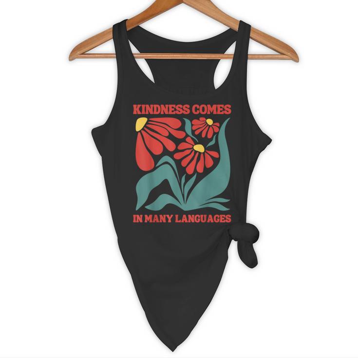 Boho Flower ESL Teacher Kindness Comes In Many Languages Flowy Tank, novelty gifts, funny gifts Boho Flower ESL Teacher Kindness Comes In Many Languages Flowy Tank, novelty gifts, funny gifts