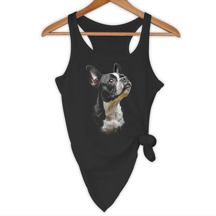 Boston Terrier Dog Graphic Pet Art Boston Terrier For Men Women Kids Flowy Tank, novelty gifts, funny gifts
