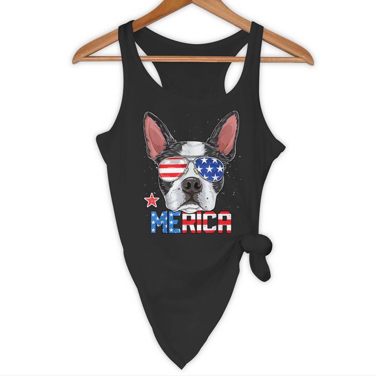 Boston Terrier Merica 4th Of July T Shirt Men Boys Dog Puppy Flowy Tank, novelty gifts, funny gifts