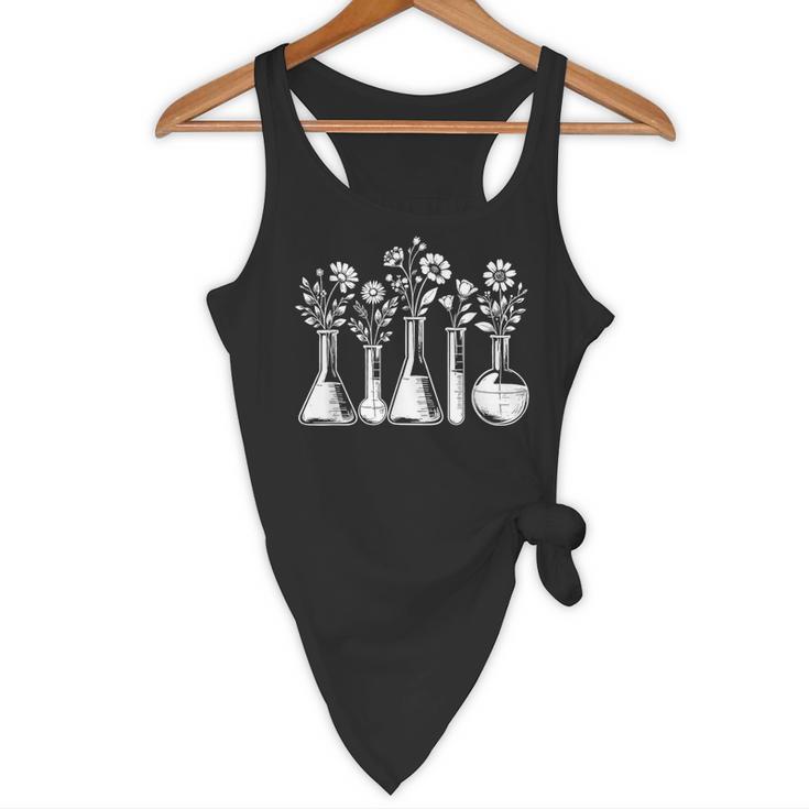 Botanical Beaker Science Teacher Floral Chemistry Lab Week Flowy Tank, novelty gifts, funny gifts Botanical Beaker Science Teacher Floral Chemistry Lab Week Flowy Tank, novelty gifts, funny gifts