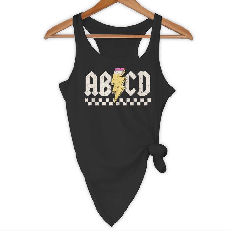 Boys Girls Teachers ABCD Rock Graphic Back To School Class Flowy Tank, novelty gifts, funny gifts Boys Girls Teachers ABCD Rock Graphic Back To School Class Flowy Tank, novelty gifts, funny gifts