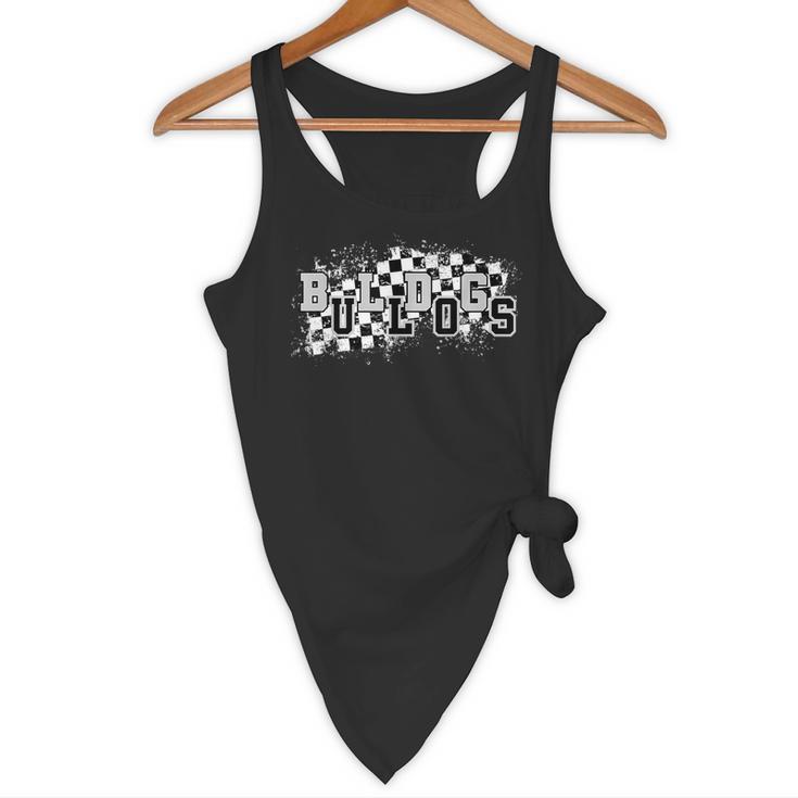Bulldogs School Spirit Bulldog Pride Checkered Teacher Flowy Tank, novelty gifts, funny gifts Bulldogs School Spirit Bulldog Pride Checkered Teacher Flowy Tank, novelty gifts, funny gifts