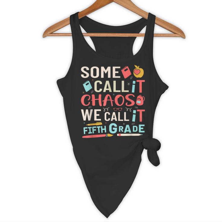 Some Call It Chaos We Call It Fifth Grade 5th Grade Teacher Flowy Tank, novelty gifts, funny gifts Some Call It Chaos We Call It Fifth Grade 5th Grade Teacher Flowy Tank, novelty gifts, funny gifts
