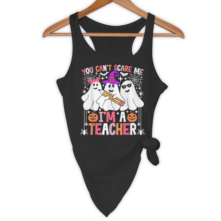 You Can't Scare Me I'm A Teacher Halloween Flowy Tank, novelty gifts, funny gifts