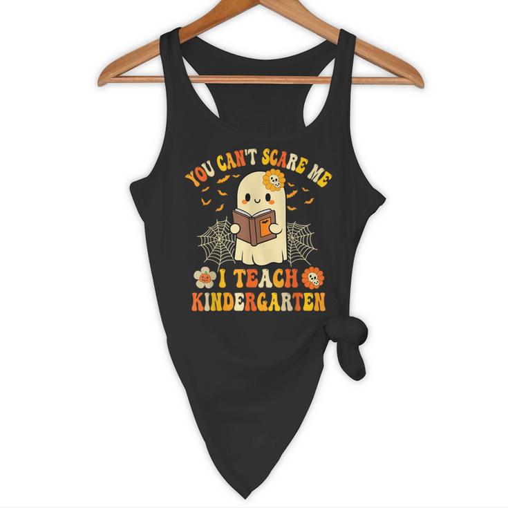 You Can't Scare Me I Teach Kindergarten Halloween Teacher Flowy Tank, novelty gifts, funny gifts