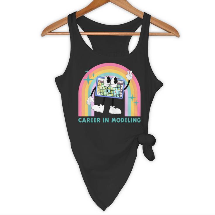 Career In Modeling AAC Teacher SLP SPED Communication Autism Flowy Tank, novelty gifts, funny gifts Career In Modeling AAC Teacher SLP SPED Communication Autism Flowy Tank, novelty gifts, funny gifts