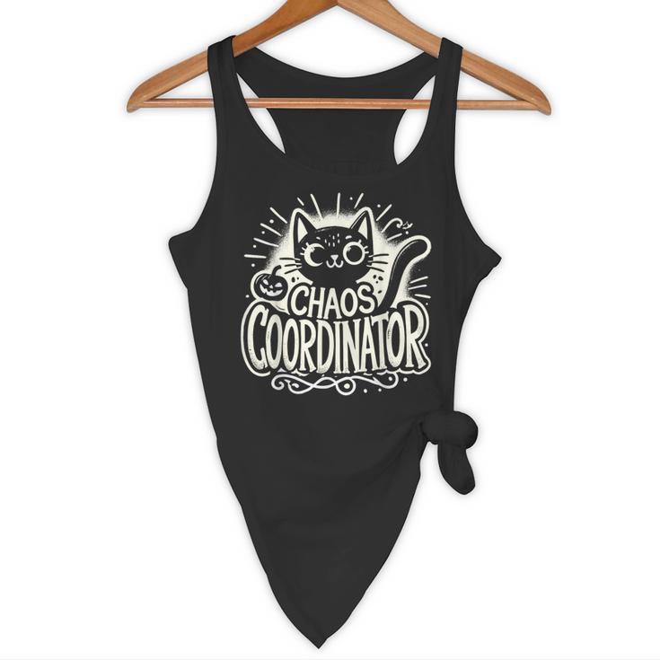 Cat Chaos Coordinator For Women Mom Halloween Teacher Flowy Tank, novelty gifts, funny gifts Cat Chaos Coordinator For Women Mom Halloween Teacher Flowy Tank, novelty gifts, funny gifts