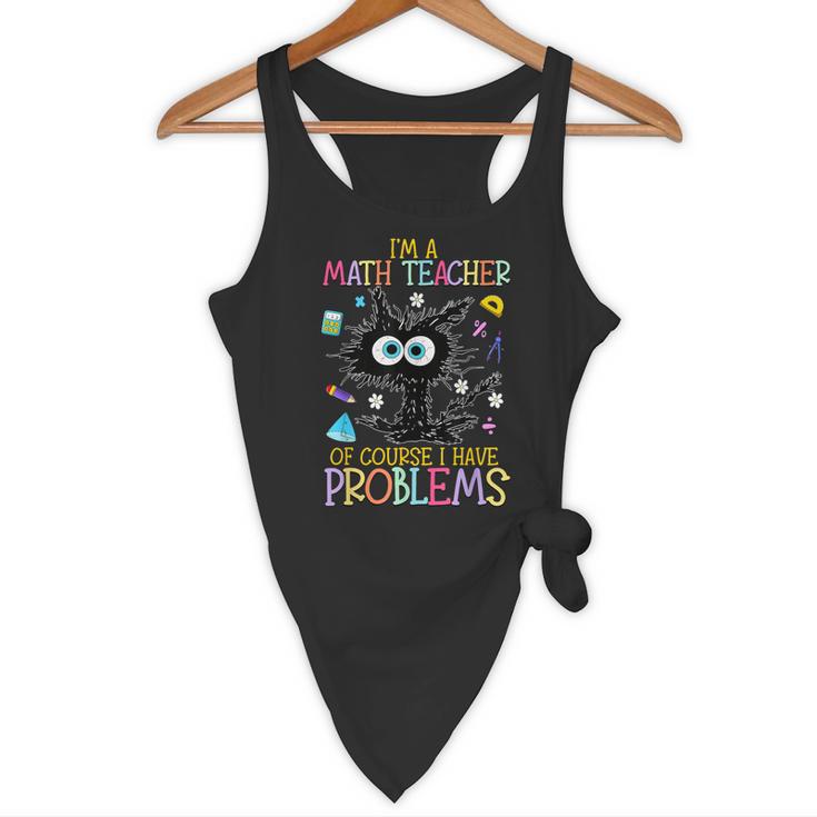 Cat Kitty I'm A Math Teacher Of Course I Have Problems Flowy Tank, novelty gifts, funny gifts Cat Kitty I'm A Math Teacher Of Course I Have Problems Flowy Tank, novelty gifts, funny gifts