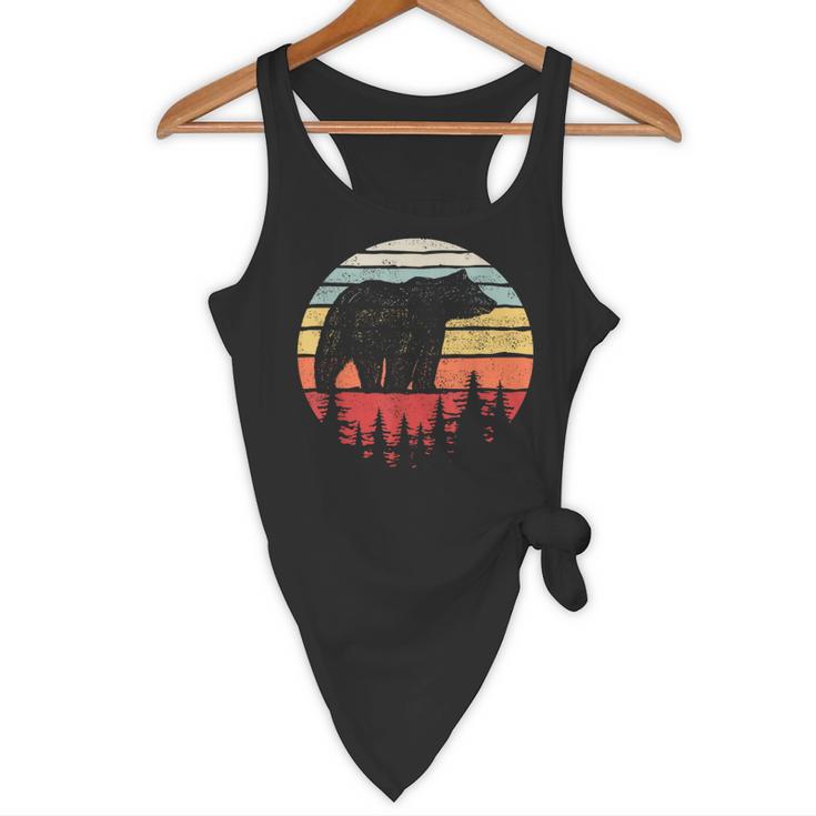 Catch Some Rays Vintage Retro Grizzly Bear Flowy Tank, novelty gifts, funny gifts