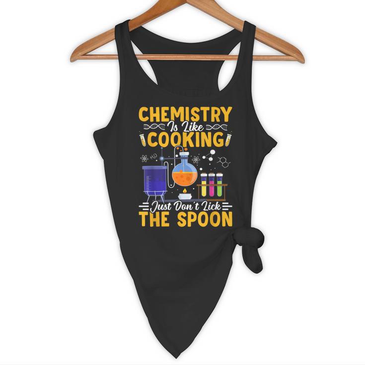 Chemistry Is Like Cooking Science Teacher Student Flowy Tank, novelty gifts, funny gifts
