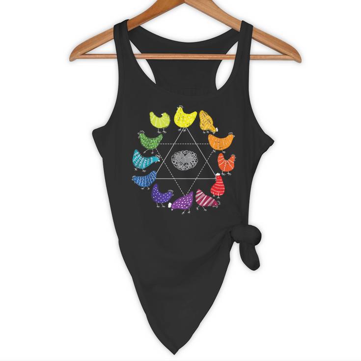 Chicken Themed Color Wheel Educational Art Teacher Artist Men Women Girls Kids Flowy Tank, novelty gifts, funny gifts Chicken Themed Color Wheel Educational Art Teacher Artist Men Women Girls Kids Flowy Tank, novelty gifts, funny gifts