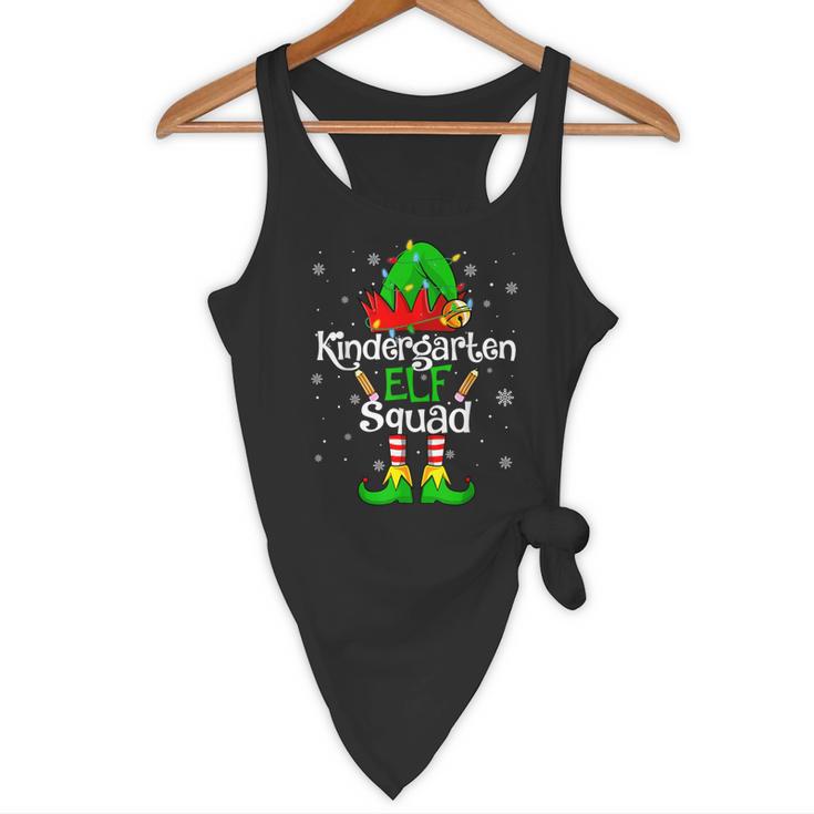 Christmas Kindergarten Elf Squad Teacher Student Flowy Tank, novelty gifts, funny gifts Christmas Kindergarten Elf Squad Teacher Student Flowy Tank, novelty gifts, funny gifts