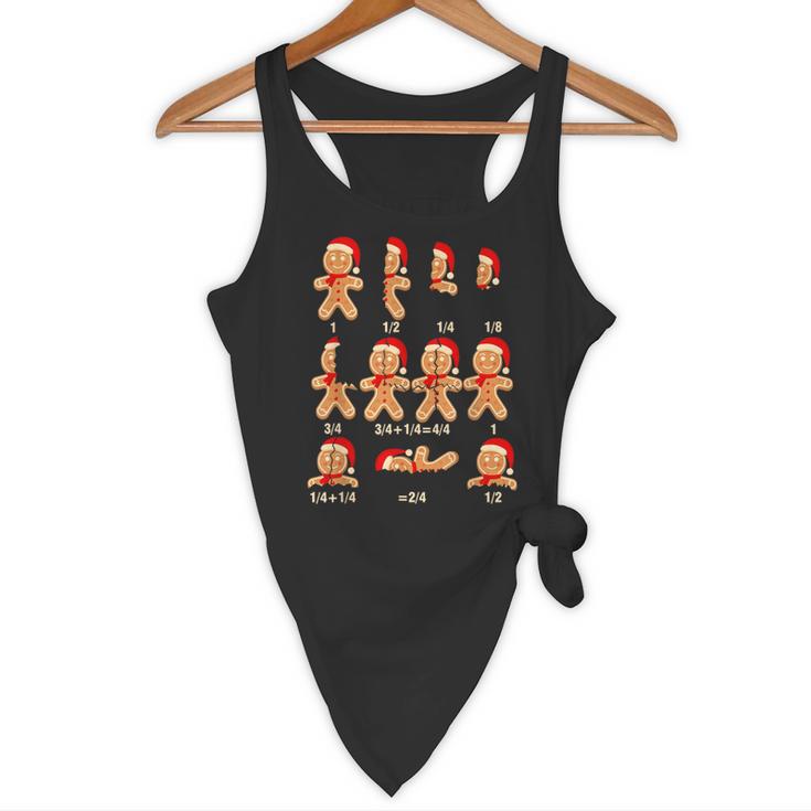 Christmas Math Teacher Equation Gingerbread With Santa Hat Men Women Flowy Tank, novelty gifts, funny gifts Christmas Math Teacher Equation Gingerbread With Santa Hat Men Women Flowy Tank, novelty gifts, funny gifts