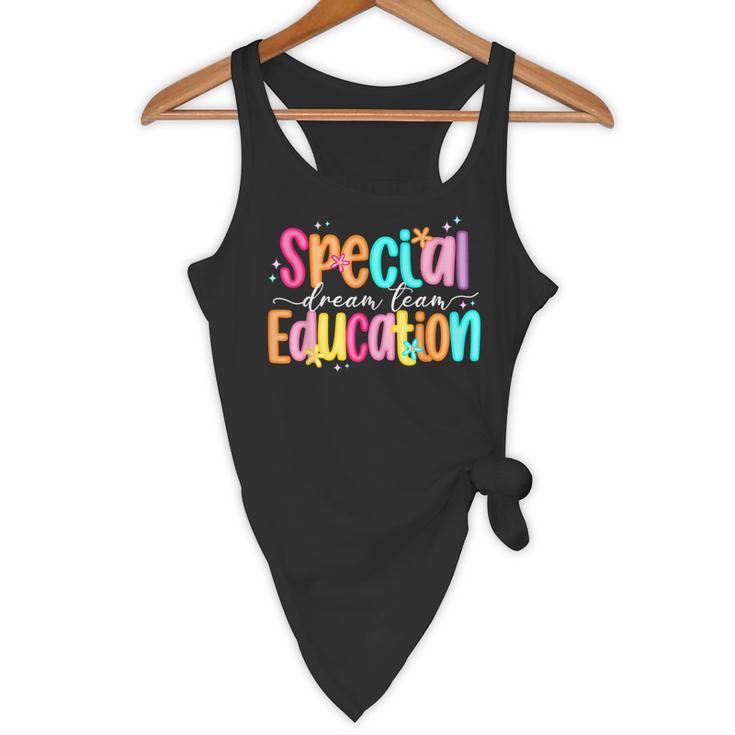 Color Special Education Squad Groovy Dream Team SPED Teacher Flowy Tank, novelty gifts, funny gifts