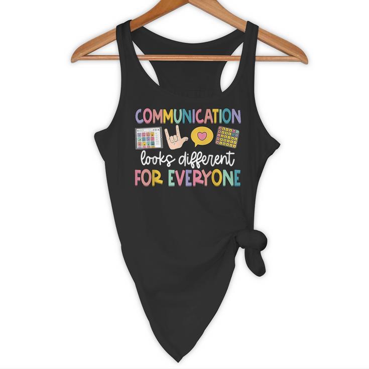 Communication Looks Different Tee Shirt Kids -Adults Teacher Animal Print Small Short Sleeve Classic Fit Crew Neck Polyester 100 Flowy Tank, novelty gifts, funny gifts