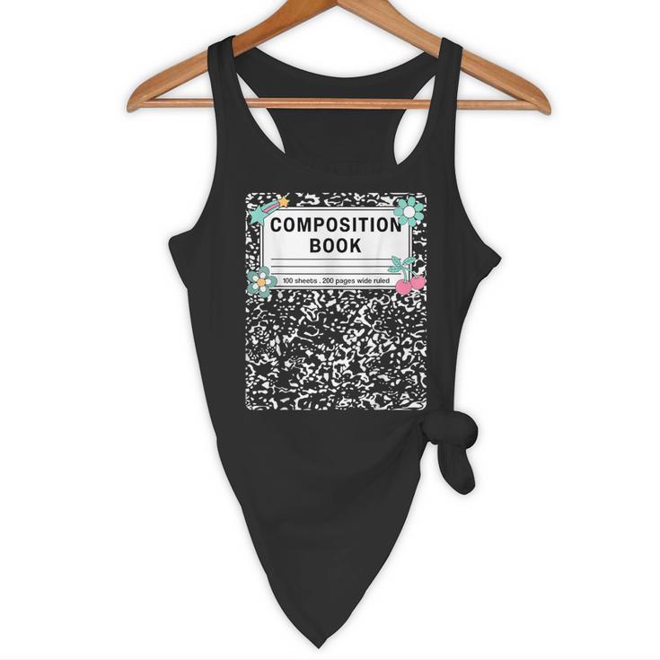 Composition Book Notebook Teachers Matching Group Halloween Flowy Tank, novelty gifts, funny gifts