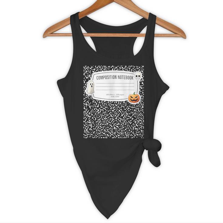 Composition Notebook Costume Adult Halloween For Teacher Flowy Tank, novelty gifts, funny gifts