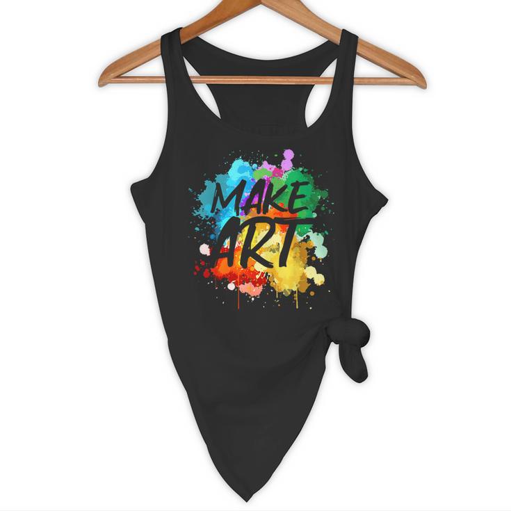 Cool Art For Men Women Artist Teacher Painter Artists Paint Flowy Tank, novelty gifts, funny gifts