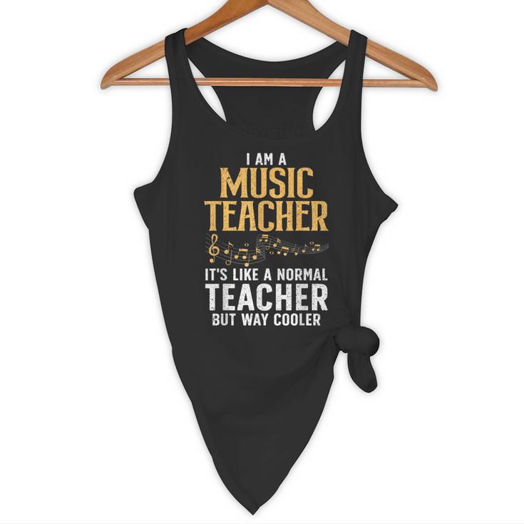 Cool Music Teacher Art For Men Women School Orchestra Coach Flowy Tank, novelty gifts, funny gifts