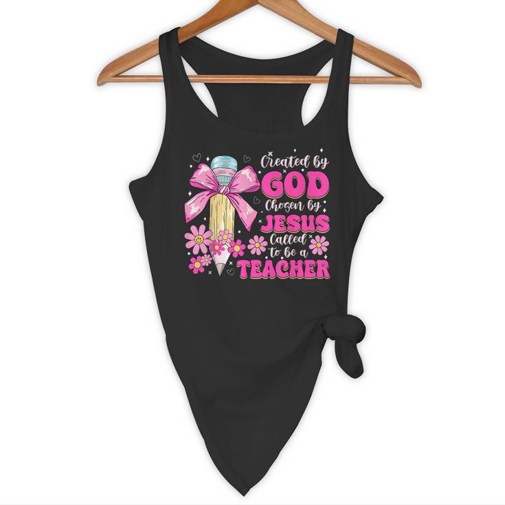 Created By God Called To Teacher Jesus Christian Teacher Flowy Tank, novelty gifts, funny gifts Created By God Called To Teacher Jesus Christian Teacher Flowy Tank, novelty gifts, funny gifts