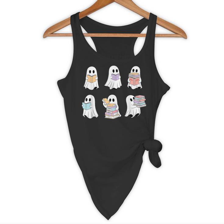 Cute Boo Ghost Reading Books Halloween Librarian Teacher Kid Flowy Tank, novelty gifts, funny gifts Cute Boo Ghost Reading Books Halloween Librarian Teacher Kid Flowy Tank, novelty gifts, funny gifts
