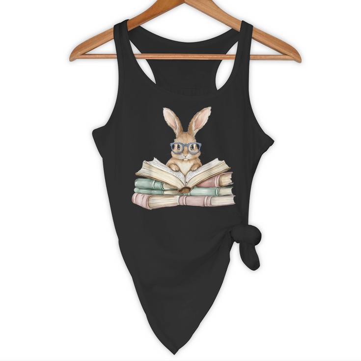 Cute Reading Bunny Glasses Books Bookworm Reader Teacher Flowy Tank, novelty gifts, funny gifts Cute Reading Bunny Glasses Books Bookworm Reader Teacher Flowy Tank, novelty gifts, funny gifts