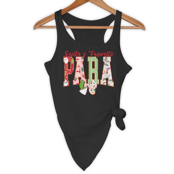Cute Santas Favorite Para Christmas Paraprofessional Teacher Flowy Tank, novelty gifts, funny gifts Cute Santas Favorite Para Christmas Paraprofessional Teacher Flowy Tank, novelty gifts, funny gifts