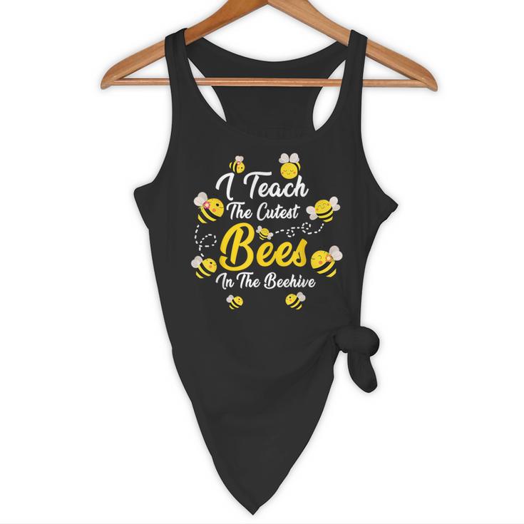 Cute I Teach The Cutest Bees In The Beehive Teacher's Day For Men Women Kids Flowy Tank, novelty gifts, funny gifts