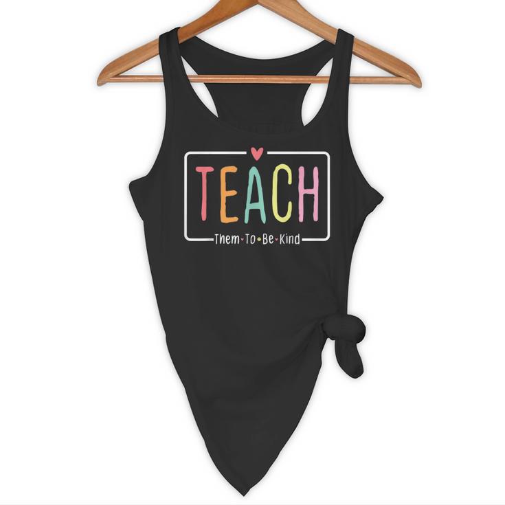 Cute Teacher Life Teach Them To Be Kind School Mom Teachers Flowy Tank, novelty gifts, funny gifts Cute Teacher Life Teach Them To Be Kind School Mom Teachers Flowy Tank, novelty gifts, funny gifts