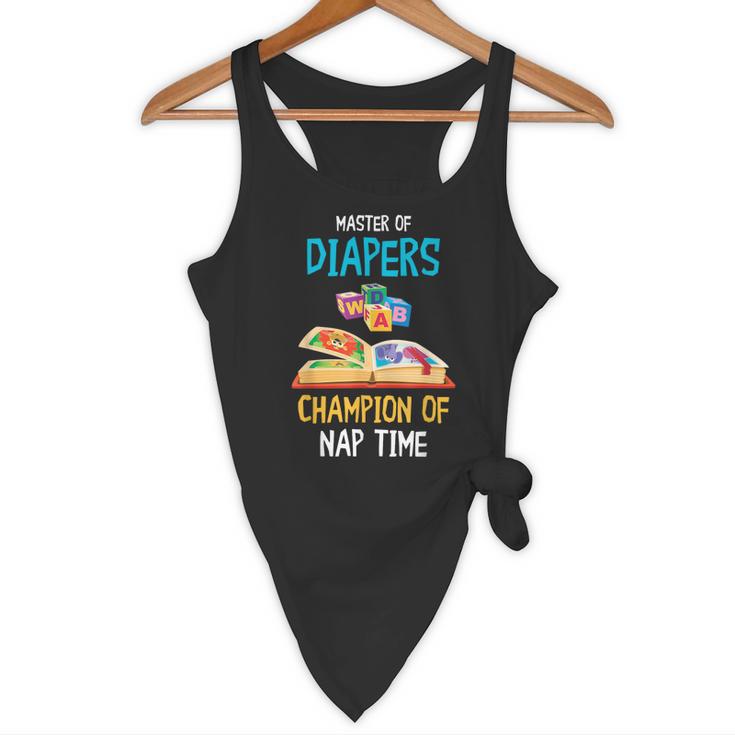 Daycare Provider Master Of Diapers Childcare Teacher Flowy Tank, novelty gifts, funny gifts Daycare Provider Master Of Diapers Childcare Teacher Flowy Tank, novelty gifts, funny gifts