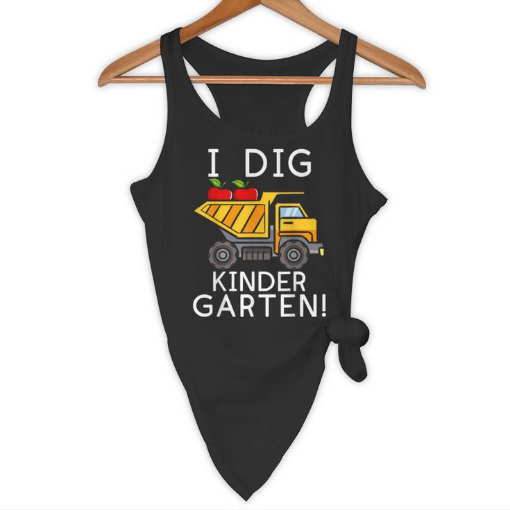 I Dig Kindergarten Student Teacher Construction First Day Flowy Tank, novelty gifts, funny gifts