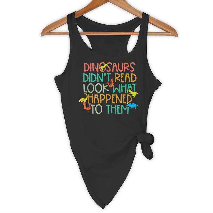 Dinosaurs Didnt Read Book Lover Boys Kids Teacher Flowy Tank, novelty gifts, funny gifts Dinosaurs Didnt Read Book Lover Boys Kids Teacher Flowy Tank, novelty gifts, funny gifts