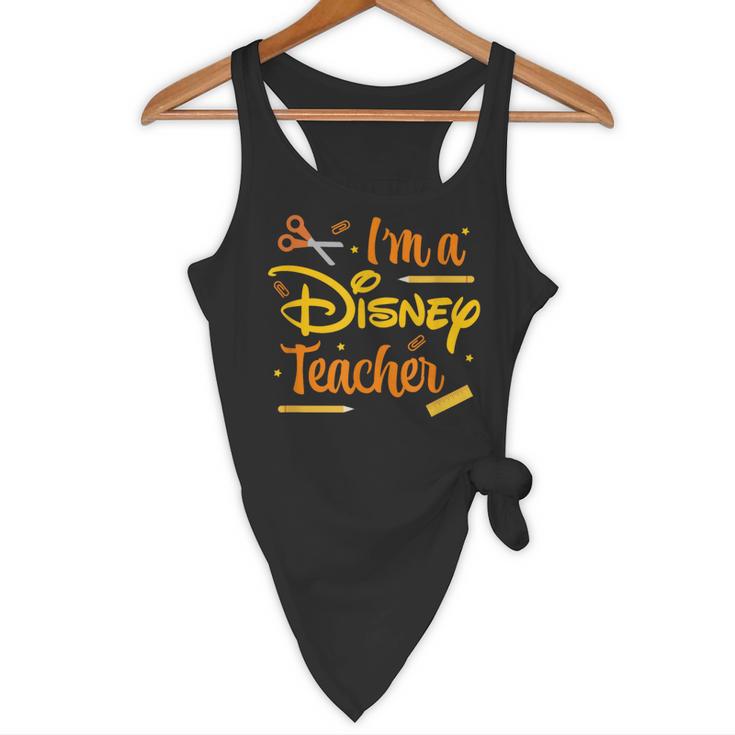 Disney Back To School I'm A Disney Teacher Crafty Logo Flowy Tank, novelty gifts, funny gifts Disney Back To School I'm A Disney Teacher Crafty Logo Flowy Tank, novelty gifts, funny gifts