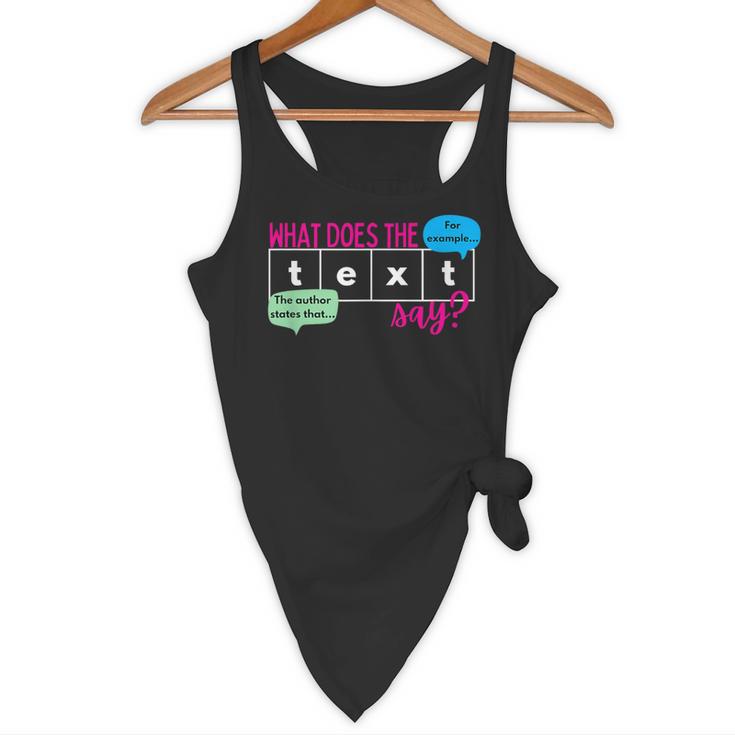 What Does The Text Say Text Evidence Reading Teacher For Men Women Flowy Tank, novelty gifts, funny gifts What Does The Text Say Text Evidence Reading Teacher For Men Women Flowy Tank, novelty gifts, funny gifts