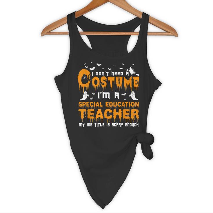 I Don't Need A Costume Special Education Teacher Halloween Flowy Tank, novelty gifts, funny gifts I Don't Need A Costume Special Education Teacher Halloween Flowy Tank, novelty gifts, funny gifts